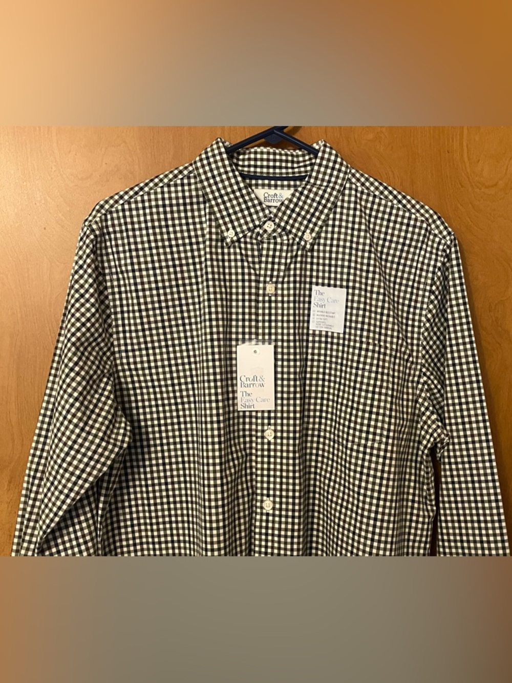 Croft & Barrow Men’s Multicolor Long Sleeve Button Up Easy Care Shirt Size M